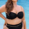 Plus Size Modern Retro Bandeau Bikini