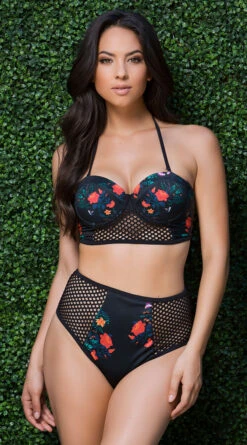 Yandy High Waisted Tropical Getaway Bikini Bottom
