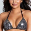 Yandy Snaky Suspicion Triangle Bikini Top