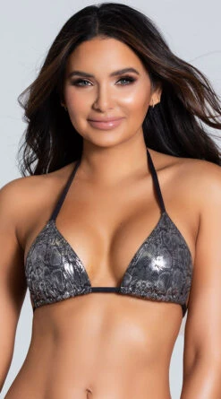 Yandy Snaky Suspicion Triangle Bikini Top