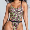 Yandy Cheetah Yourself High Cut One Piece Swimsuit
