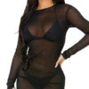 Forplay Sheer Clear Cover-Up Dress
