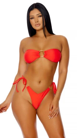 Forplay Antigua Red Thong Bikini