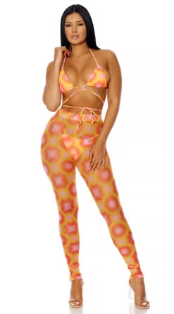 Forplay Got It Covered Colorful Pool Leggings